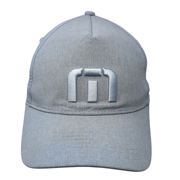 Travis Matthew Snapback Hat Blue One Size Adjustable Embroidered 6 Panel - Picture 1 of 9